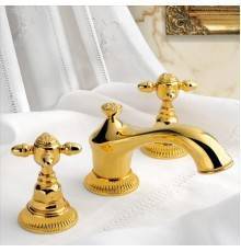 Nicolazzi Impero Смеситель для раковины на 3 отверстия, цвет: золото. 1208GO36