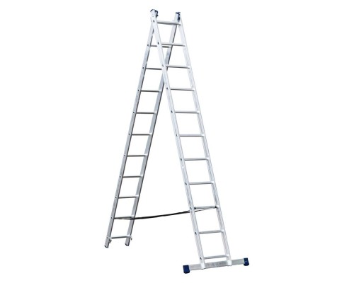 Лестница двухсекционная универсальная 10 ступеней AL210