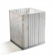 3SC Rigato Урна 20хh25х20 см, цвет: никель. AL65NL