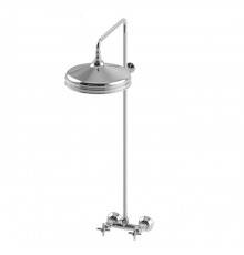 Stella Italica Душевой комплект 3283/301/314A-300: смеситель, штанга+верхний душ 300мм, цвет: хром. IT 02413 CR00