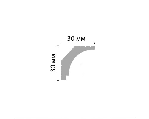 Плинтус потолочный гладкий DECOMASTER D115ДМ (30*30*2000мм) Плинтус потолочный гладкий DECOMASTER D115ДМ (30*30*2000мм)