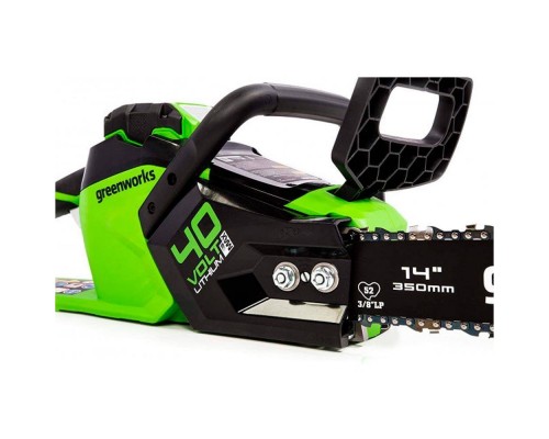 Пила цепная аккумуляторная Greenworks GD40CS15K2 бесщеточная  (АКБ 2 А.ч; ЗУ)