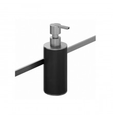 Bertocci Officina 3.16 Дозатор для релинга, цвет: черный матовый/нержавеющая сталь. 116 3829 0000