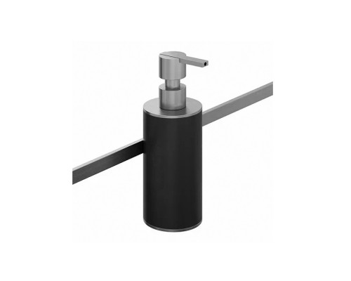 Bertocci Officina 3.16 Дозатор для релинга, цвет: черный матовый/нержавеющая сталь. 116 3829 0000