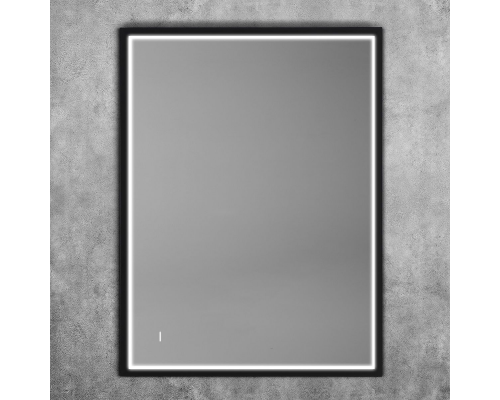 Зеркало Art Max Aversa 60х80 черное, с LED-подсветкой, 6000К Зеркало Art Max Aversa 60х80 черное, с LED-подсветкой, 6000К