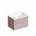 Kerama Marazzi Cubo Тумба подвесная 70см, с ящиками, цвет: мальва матовая. CUB.70.2\MAL
