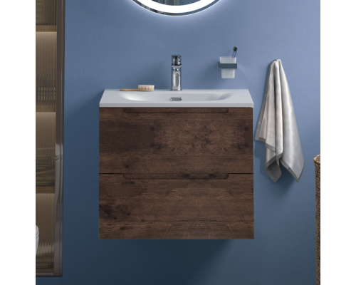 Тумба с раковиной BelBagno Etna 70 rovere moro, раковина BB-8099-70 Тумба с раковиной BelBagno Etna 70 rovere moro, раковина BB-8099-70