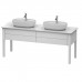 Duravit Luv База напольная для двух раковин 178.8x57х74.3см., 2 выдв.ящика, со столешницей каменной, цвет: белый. LU9562B3636, 0380600000, LU9467B1717