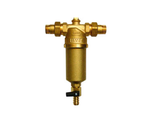 Фильтр прямой промывки BWT Protector mini H/R ½со сменным элементом для горячей воды 810506