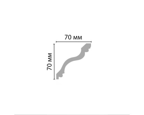 Плинтус потолочный гладкий DECOMASTER 96514 (70х70х2400мм) Плинтус потолочный гладкий DECOMASTER 96514 (70х70х2400мм)