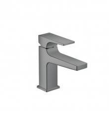 Hansgrohe Metropol Смеситель для раковины 100, на 1 отв, с донным клапаном, излив 127мм, цвет: шлифованный черный хром. 32500340