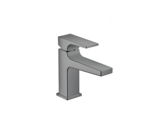 Hansgrohe Metropol Смеситель для раковины 100, на 1 отв, с донным клапаном, излив 127мм, цвет: шлифованный черный хром. 32500340 Hansgrohe Metropol Смеситель для раковины 100, на 1 отв, с донным клапаном, излив 127мм, цвет: шлифованный черный хром. 32500340