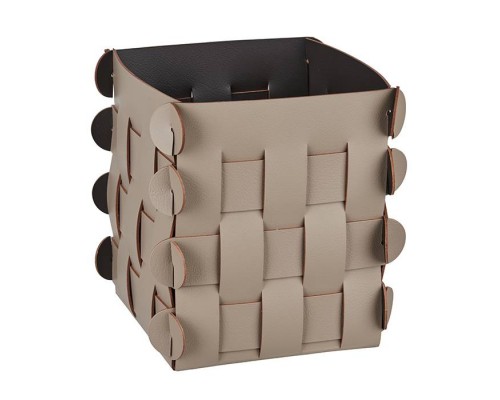 ADJ Корзинка Shlesser, 13x13xH17 см., цвет: капучино/шоколад ADJ Корзинка Shlesser, 13x13xH17 см., цвет: капучино/шоколад