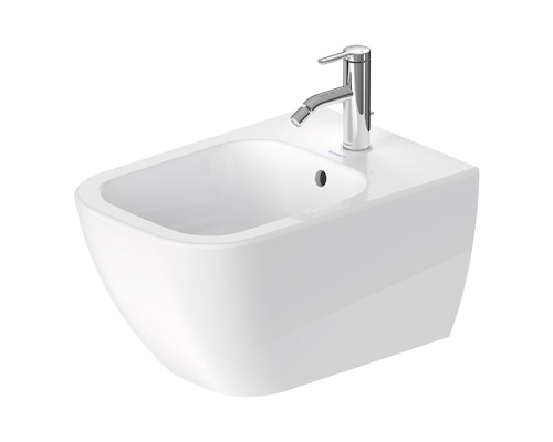 Duravit Happy D.2 Биде подвесное с 1 отв под смеситель, с креплением, цвет: белый . 2258150000