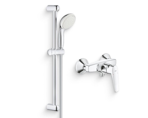 Душевой комплект Смеситель для душа Grohe BauFlow 23632000 + Гарнитур Tempesta New 27598001 Душевой комплект Смеситель для душа Grohe BauFlow 23632000 + Гарнитур Tempesta New 27598001