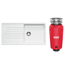 Комплект Мойка Blanco Zia XL 6S 517571 белая + Измельчитель Franke