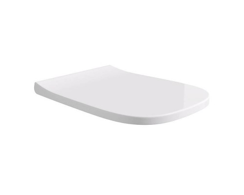 Alice Wunder Сиденье с крышкой для унитаза Wunder, с микролифтом, цвет: белый глянцевый/хром. MC4501S