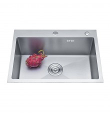 Кухонная мойка AZARIO MIA 600х500х200 нержавеющая сталь, цвет Серебро (AZS6050M)