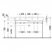 Duravit Vero Консоль металлическая с раковиной 120x47см, с 1 отв. под смес., напольная, цвет: белый/хром. 0030741000,  0454120826