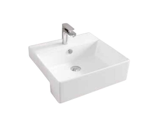Artceram QUADRO Semincasso Раковина 50x48 см, 1 отв., цвет: белый. QUL004 01 00 Artceram QUADRO Semincasso Раковина 50x48 см, 1 отв., цвет: белый. QUL004 01 00