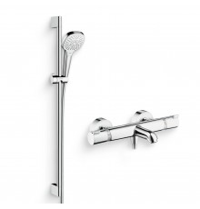 Душевой комплект Термостат Hansgrohe Ecostat Comfort 13114000 для ванны с душем, хром + Гарнитур Croma Select E Multi 26590400