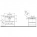Duravit Happy D.2 Plus Консоль напольная с умывальником 77.5х49х85см, с 1 отв под смесит, 1 ящик, 1 полотенцедержатель,выпуск и сифон в комплекте, цвет: белый глянцевый/хром. HP4842O2222