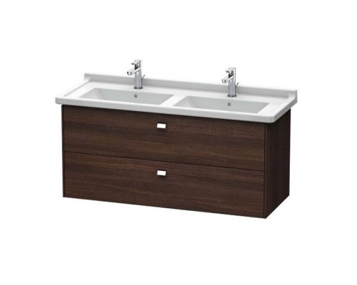 Duravit  Brioso Тумба подвесная, 122x46.9х56.3см, с раковиной, с 2 выдвижными ящиками, цвет: каштан темный. 0332130000,  BR414401053