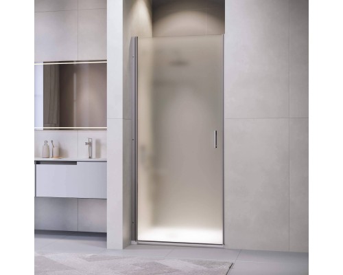 Душевая дверь в нишу RGW Leipzig LE-003-Gg, 800х1950 профиль серый, стекло матовое