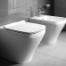 Duravit Me by Starck Биде напольное приставное 37х60 см, с 1 отв. под смеситель, с креплением, цвет: белый. 2284100000