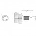 Gessi INCISO Крючок, подвесной, цвет: brushed brass pvd. 58521#727