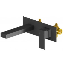 Timo 2071/03SM Selene Смеситель для раковины 188 мм, настен., Комплект, черный 2071/03SM