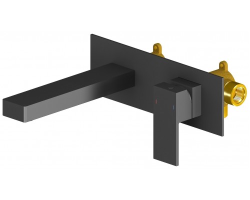 Timo 2071/03SM Selene Смеситель для раковины 188 мм, настен., Комплект, черный 2071/03SM