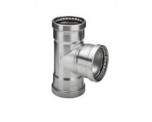 Тройник, Viega, Sanpress Inox XL, нержавеющая сталь, 108,0 x 54 x 108,0 мм, модель 2318XL Тройник, Viega, Sanpress Inox XL, нержавеющая сталь, 108,0 x 54 x 108,0 мм, модель 2318XL