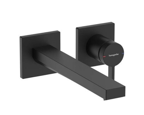 Hansgrohe Tecturis E Смеситель для раковины, настенный, цвет: черный матовый. 73051670 Hansgrohe Tecturis E Смеситель для раковины, настенный, цвет: черный матовый. 73051670