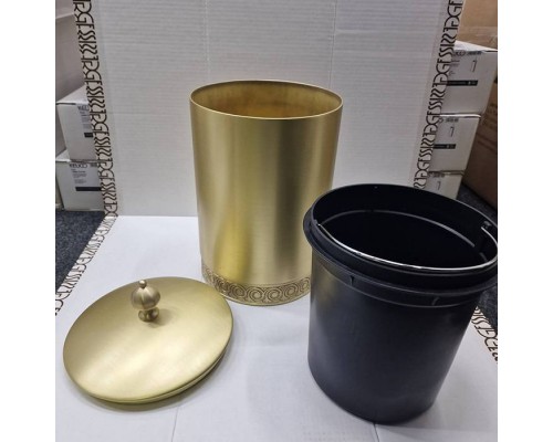 3SC Bally Ведро Oslash;22х30см., с крышкой, ручка Zar, цвет: Matt Satin Brass. FSC65/02LX 3SC Bally Ведро Oslash;22х30см., с крышкой, ручка Zar, цвет: Matt Satin Brass. FSC65/02LX