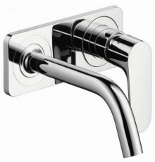 AX 34 112 000 Citterio M Смеситель для раковины 167 мм, на 2 отв., настенный (внешняя монт. ч.) 34112000