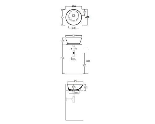 Simas Wave Раковина-чаша 42х42х16.5 см, без отв., цвет: белый. WA01 bi*0 Simas Wave Раковина-чаша 42х42х16.5 см, без отв., цвет: белый. WA01 bi*0