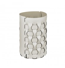 ADJ Корзина для мусора Dubai, D22xH35 см., цвет: белый/панна котта. 2235.10/16