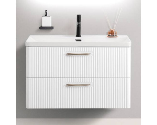 Тумба под раковину BelBagno Due 80, bianco lucido