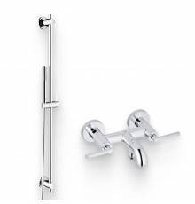 Душевой комплект Смеситель Kludi Nova Fonte Puristic 205400515 хром + Гарнитур Classic 2084005-25