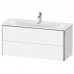 Duravit XSquare База подвесная 121x47.8x56см с раковиной, 2 яшика, цвет: глянцевый белый. 2344120000, XS432602222