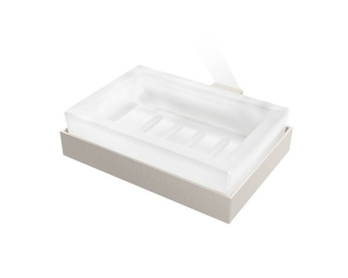 Decor Walther Corner WSS Мыльница подвесная, стекло сатинированное, цвет: никель сатинированный. 0561834