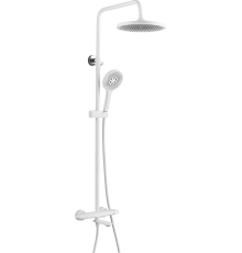 Душевая стойка Rose R3936C белая