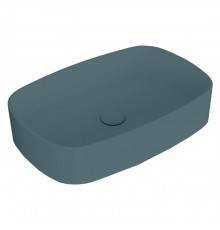 Simas Folio Раковина накладная 60х40х13cм., без отв., цвет: Navy matt. FO04 navy matt