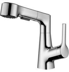 Смеситель для раковины Wonzon   Woghand WW-121B108-CR с выдвижным изливом, хром