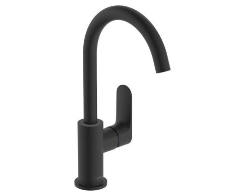 Hansgrohe Rebris S Смеситель для раковины 210, на 1 отв., с поворотным изливом, с донным клапаном, цвет: черный матовый . 72536670 Hansgrohe Rebris S Смеситель для раковины 210, на 1 отв., с поворотным изливом, с донным клапаном, цвет: черный матовый . 72536670