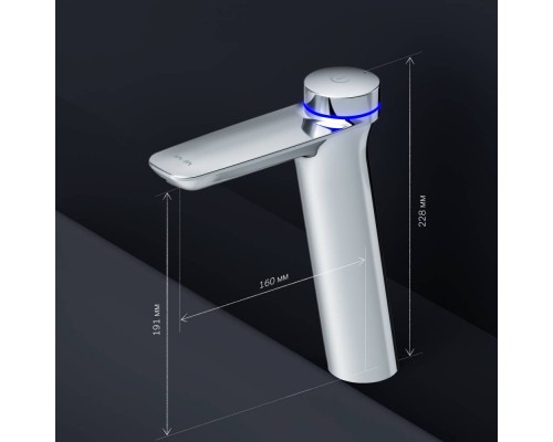 F50A92400 Смеситель для раковины TouchReel электронный высокий F50A92400 Смеситель для раковины TouchReel электронный высокий