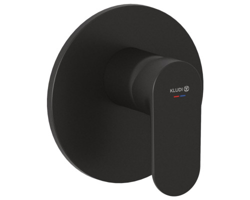 Kludi 327553975 X1 встраиваемый смеситель для душа, черный матовый 327553975