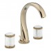 THG Hirondelles Смеситель для раковины, 3 отв., цвет: Umber color PVD. A4J-H66-151