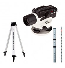 Нивелир оптический ADA Ruber-X32 + Рейка ADA STAFF 3 + Штатив ADA Light S